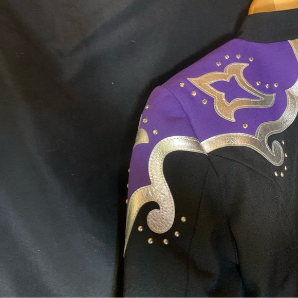 Hobby Horse Carousel Collection Sz XS Equestrian Horse Western Show Suit Purple - Picture 7 of 10